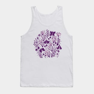 Enchanted woodland in purple Tank Top